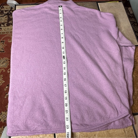 Madewell Lavender Mock Turtleneck Sweater M Soft Girl Coquette Chic Lightweight - Picture 7 of 11